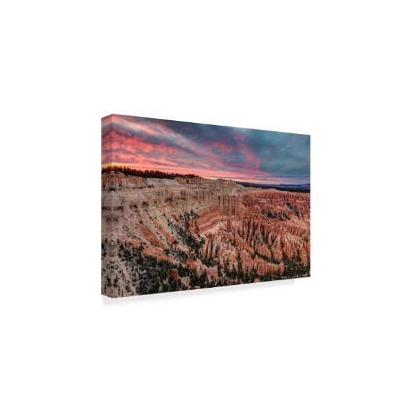Pierre Leclerc 'Bryce Canyon Sunset' Canvas Art,22x32